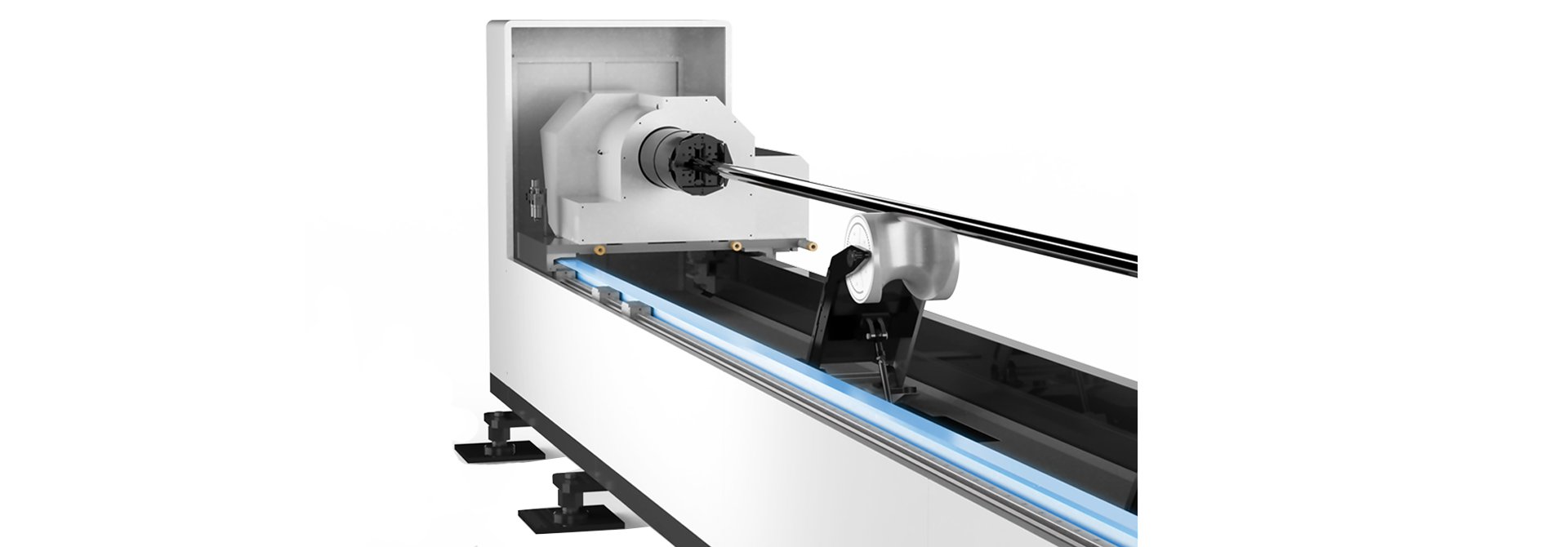 專業激光切管機-業內最高標準床身，壽命長