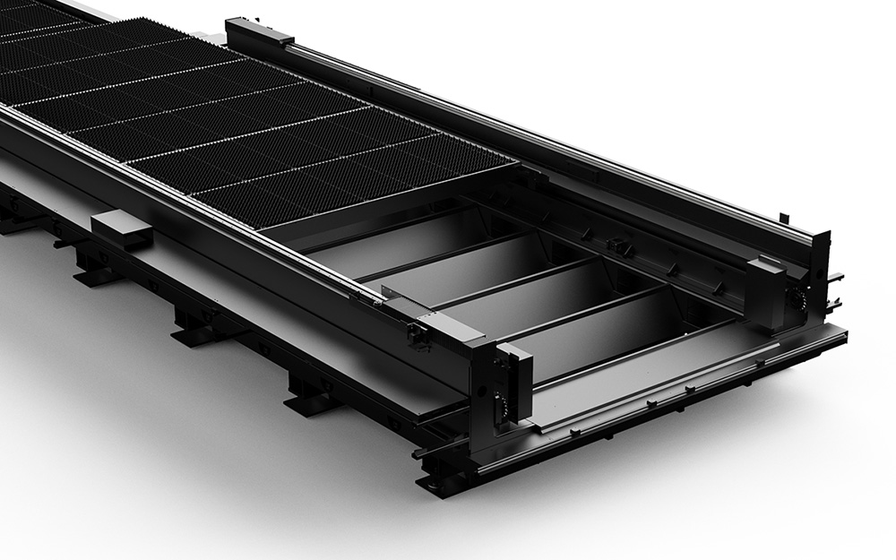 力星激光榮耀之星激光切割機(jī)-雙支撐設(shè)計,承重分離 力星激光榮耀之星激光切割機(jī)-雙支撐設(shè)計