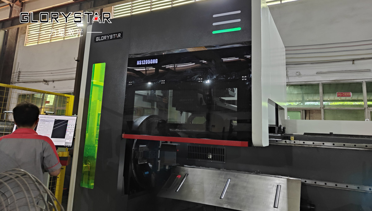 NS12050超長版520卡盤重型激光切管機(jī)爆款來襲！助力“新基建” 未來可期！