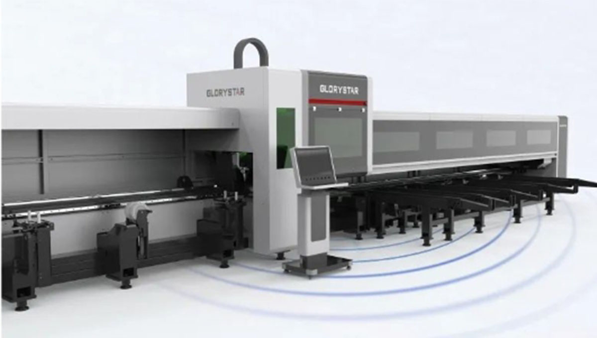 高顏亮相！力星激光NS-6022HG三卡盤光纖激光切管機如期而「智」！